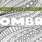Nombres para colorear imágenes e ideas