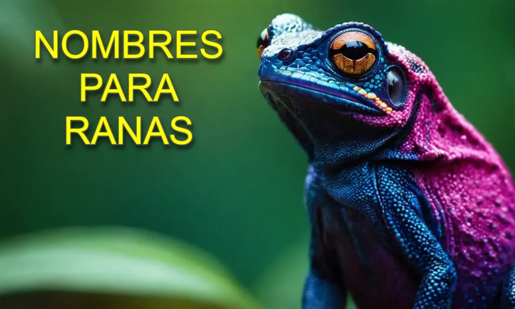 mejores nombres para ranas