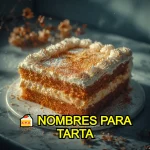 Nombres para tarta