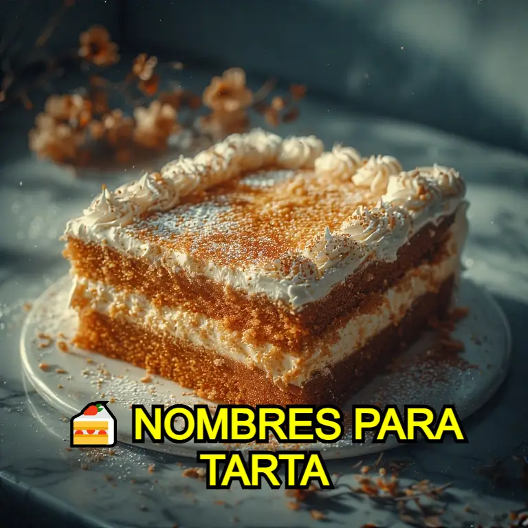 Nombres para tarta
